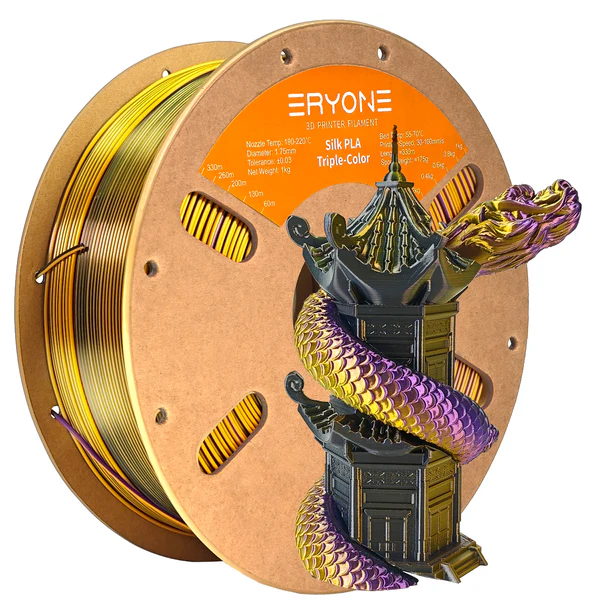 silk triple black & gold & purple